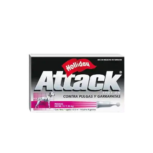 Attack Antipulgas Para Perro 15 A 35 Kg