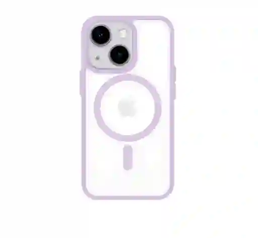 Case Forro Antichoque Magsafe Iphone Color Purpura