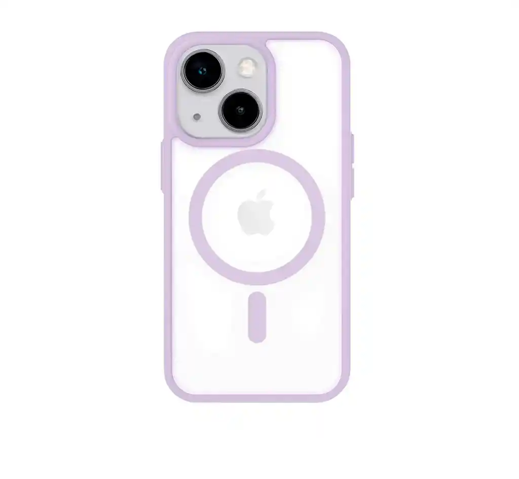 Case Forro Antichoque Magsafe Iphone Color Purpura