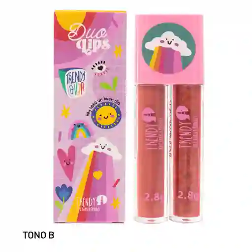 Trendy Gloss Duo Lips Tono B