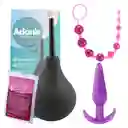 Ducha Anal 220ml + Bolas Chinas + Plug Anal +lubricante Anal