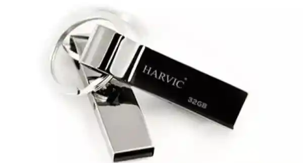 Memoria Usb 32 Gb Metalica Llavero Clase 10 Escolar Harvic