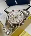 Reloj Pulso Casio Edifice Analógico Cronógrafo Plateado