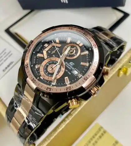 Reloj De Pulso Acero Casio Edifice Analógico Con Cronógrafo