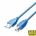 Cable Usb Para Impresora, X1.5 Metros, Blindado Alta Calidad
