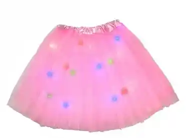 Halloween Tutu Para Niña Colores Varios Con Luz Led De Colores