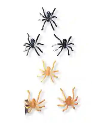 Halloween Arañas Plasticas Medianas X 20
