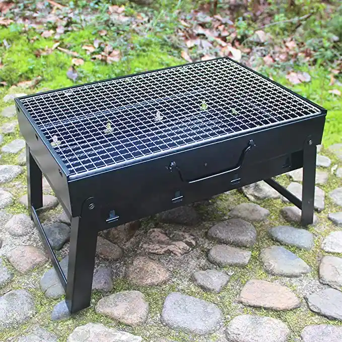 Parrilla De Carbon Portatil Acero Inoxidable Fk15-80
