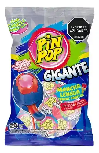 Pin Pop Gigante Mora Azul Fresa X 24