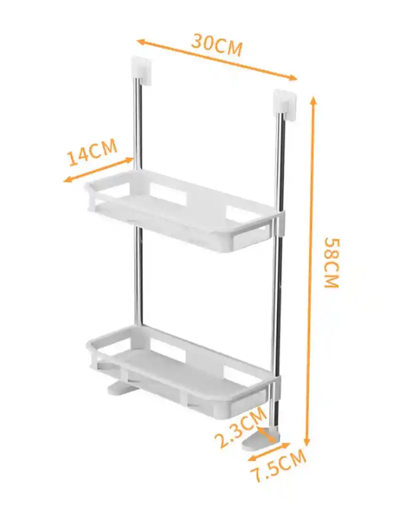 Estante Organizador Multifuncional Sobre Tanque De Inodoro					