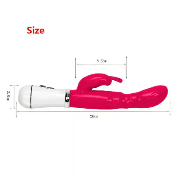 Vibrador Doble Estimulación Rabbit Morado G Point Bar Magic