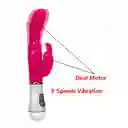 Vibrador Doble Estimulación Rabbit Morado G Point Bar Magic