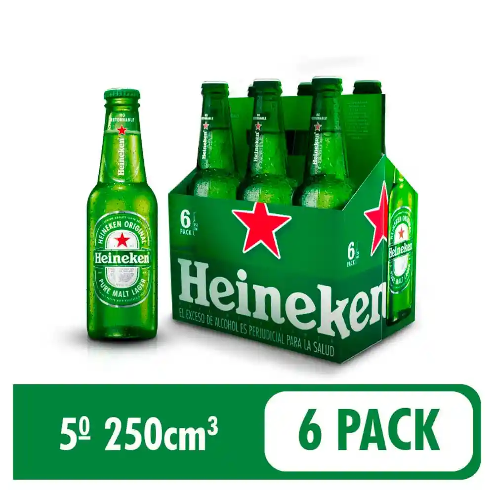 Heineken 250ml X6