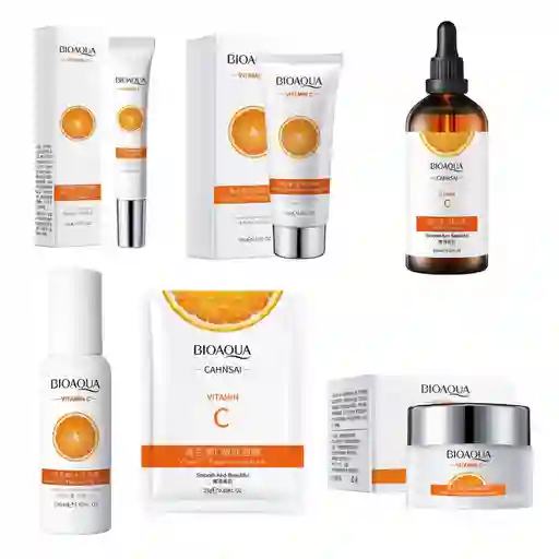 Kit Facial Vitamina C Bioaqua X6