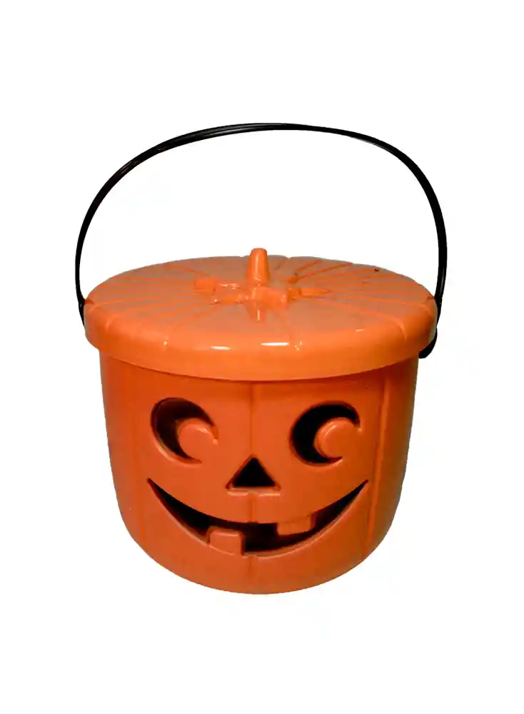 Calabaza Naranja Con Tapa Grande Hallowen