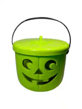Calabaza Verde Con Tapa Grande Hallowen