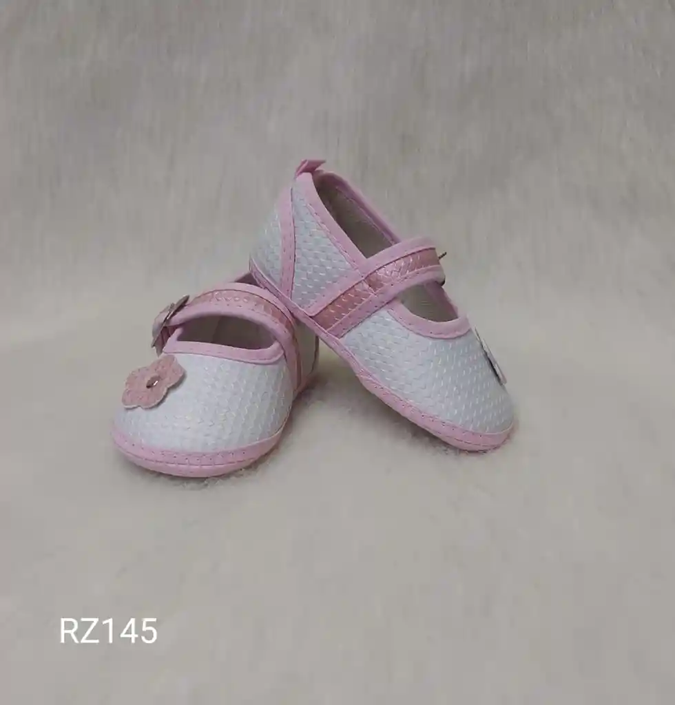 Zapato Blanco Y Rosado Niña Talla 15