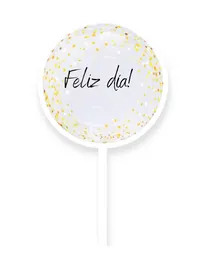 Globo Burbuja Feliz Dia Inflado Al Aire