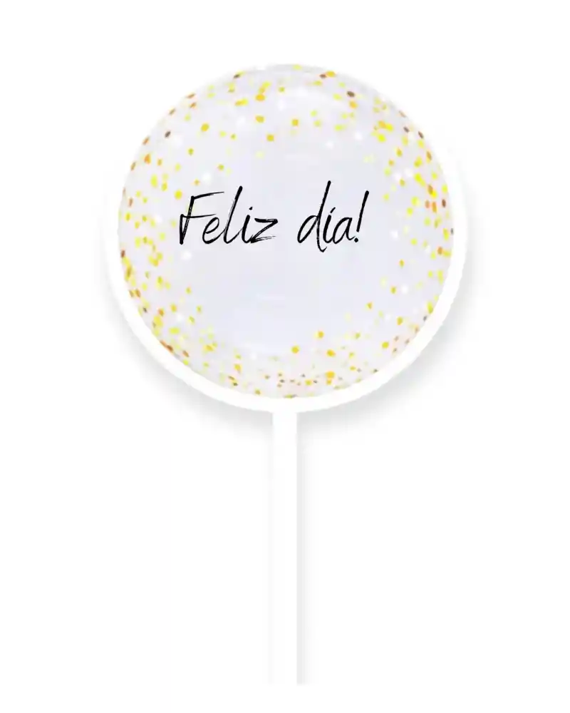 Globo Burbuja Feliz Dia Inflado Al Aire