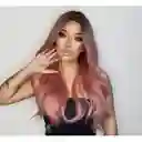 Peluca Karol G Rosa
