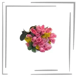 Arreglo Floral, 24 Rosas Rosadas