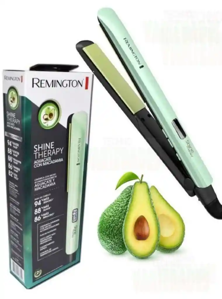 Plancha Alisadora Remington Shine Therapy Aguacate, S9960 Color Verde