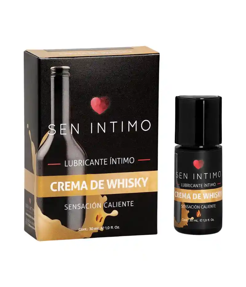 Lubricante Caliente Sabor A Crema De Whisky 30ml Sen Intimo