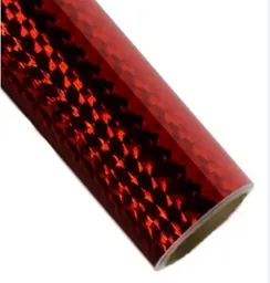 Papel Holografico Metalizado Rojo