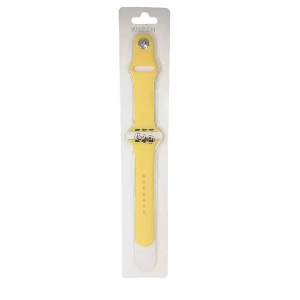 Pulso Correa Silicona Iphone Smartwatch Amarillo Talla 42 Mm/44 Mm