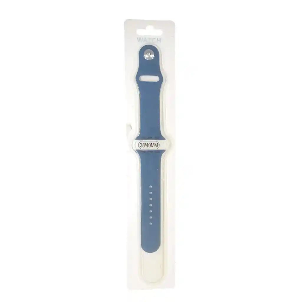 Pulso Correa Silicona Iphone Smartwatch Azul Talla 38 Mm/40 Mm