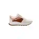 Zapato Dama Calzado Mujer Tenis Casual Karla Chacon Celine Beige/35