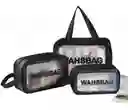 Wash Bag Bolsa Cosmetiquera Lavable Set X 3 Gde Med Peq