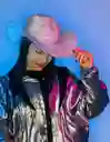 Sombrero Brillante Vaquero, Mujer Elegante Halloween Disfraz