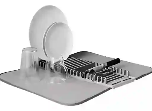 Tapete Escurridor Seca Platos Microfibra + Soporte De Platos