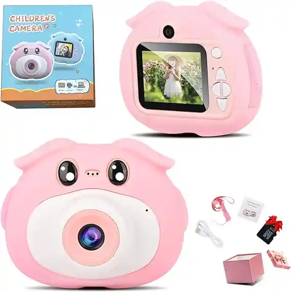 Camara Digital Para Niños Forma Cerdo