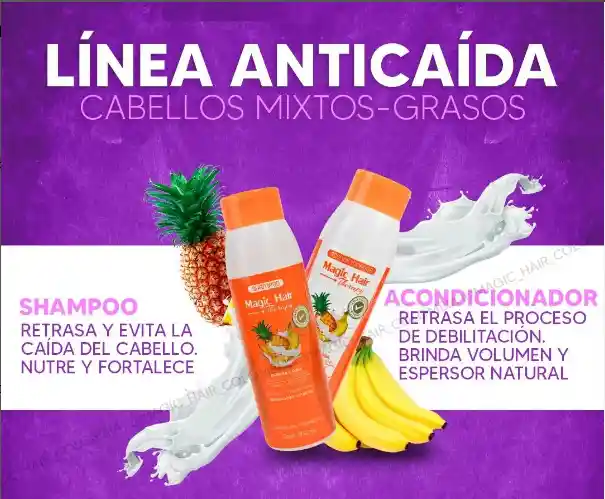 Shampoo Anticaida Del Cabello Natural Sin Sal |magic Hair