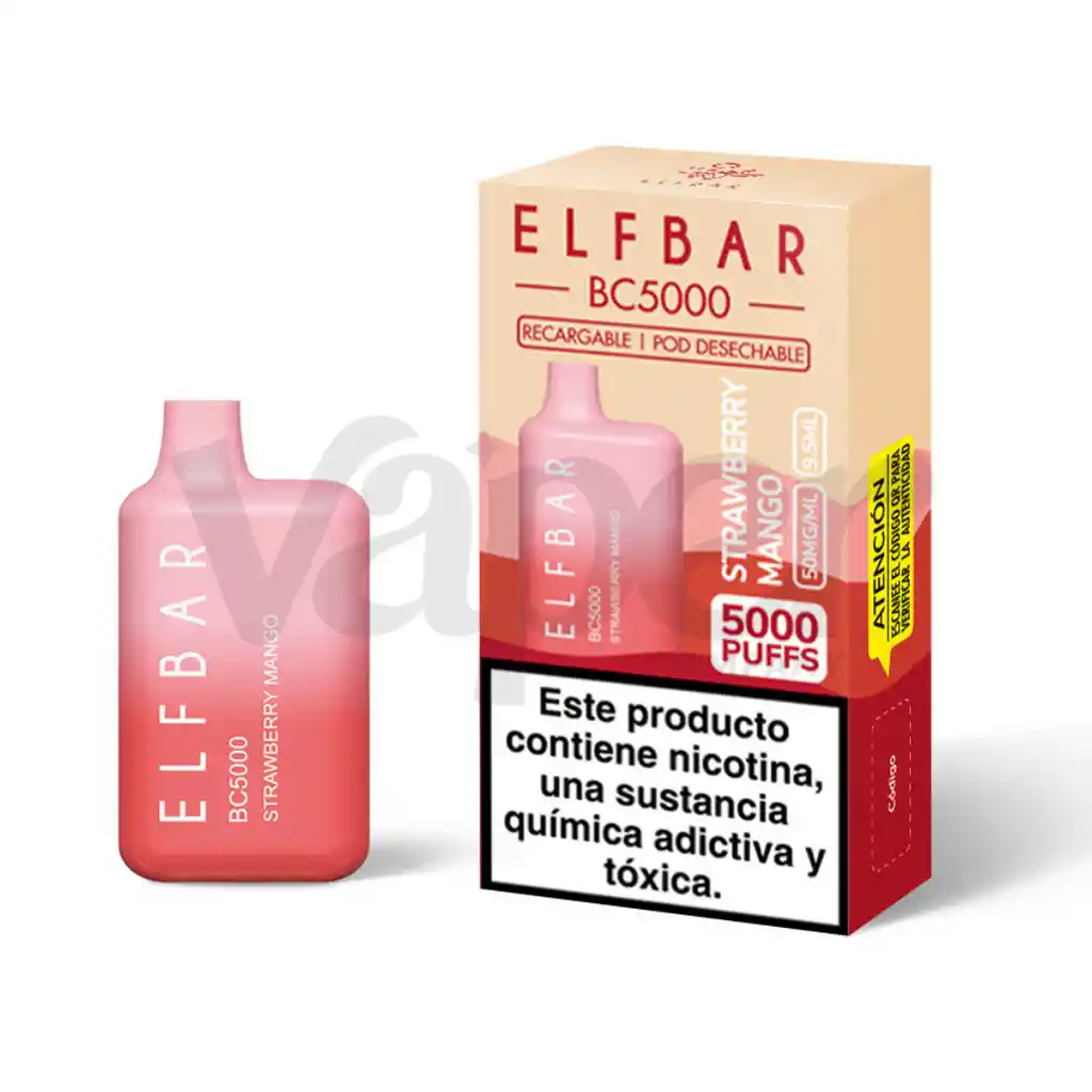 Vape Elfbar Strawberry Mango 5000 Puffs