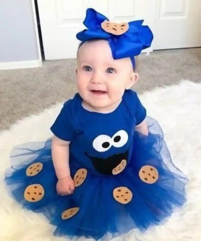 Disfraz Elmo Come Galletas_talla 9 A 12 Meses