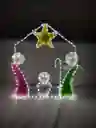 Figura Navideña Pesebre Pequeño Manguera Led