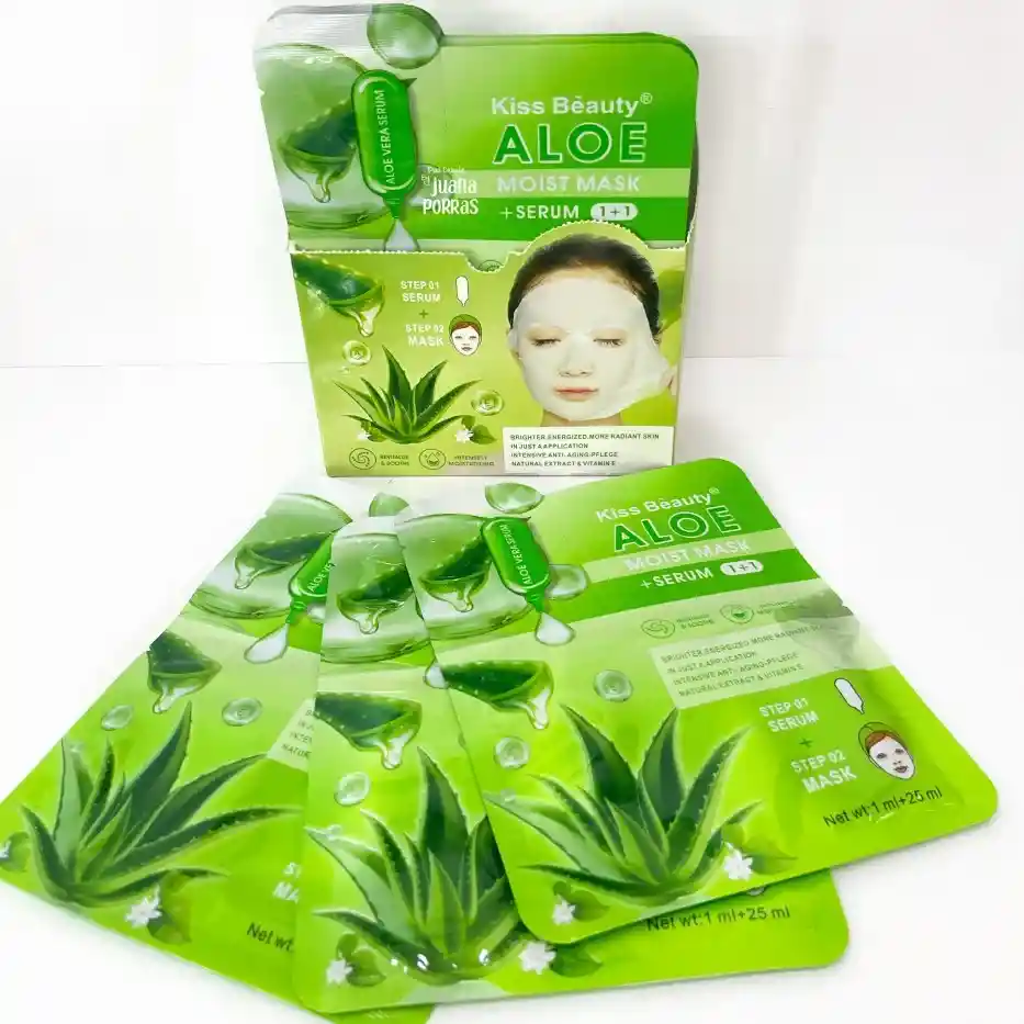 Kiss Beauty Mascarilla Aloe Vera Con Serum