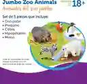 Set Animales Del Zoológico Jumbo Figuras Coleccionables Niño