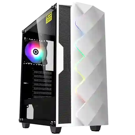 Chasis Gamer Gabinete Atx Wattana Romvous Blanco