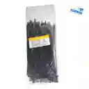 Amarre Negro/ Correas De Nailon Auto Bloqueantes 15cm X 100