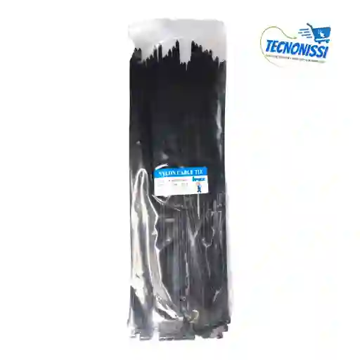 Amarre Negro/ Correas De Nailon Auto Bloqueantes 30cm X 100