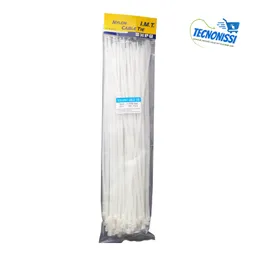 Amarre Blanco/ Correas De Nailon Auto Bloqueantes 40cm X 100