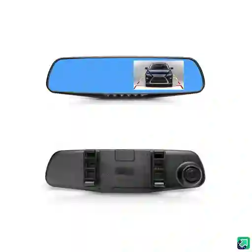Cámara Dual Carro Espejo Retrovisor Dvr Full Hd