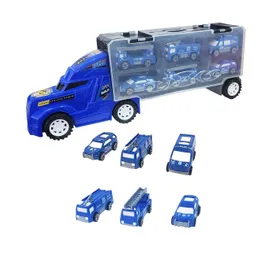 Carro Camion Tractomula Niñera Juguete Niños Policia