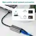 Adaptador Ethernet Usb Rj45 Lan Hub Alta Velocidad