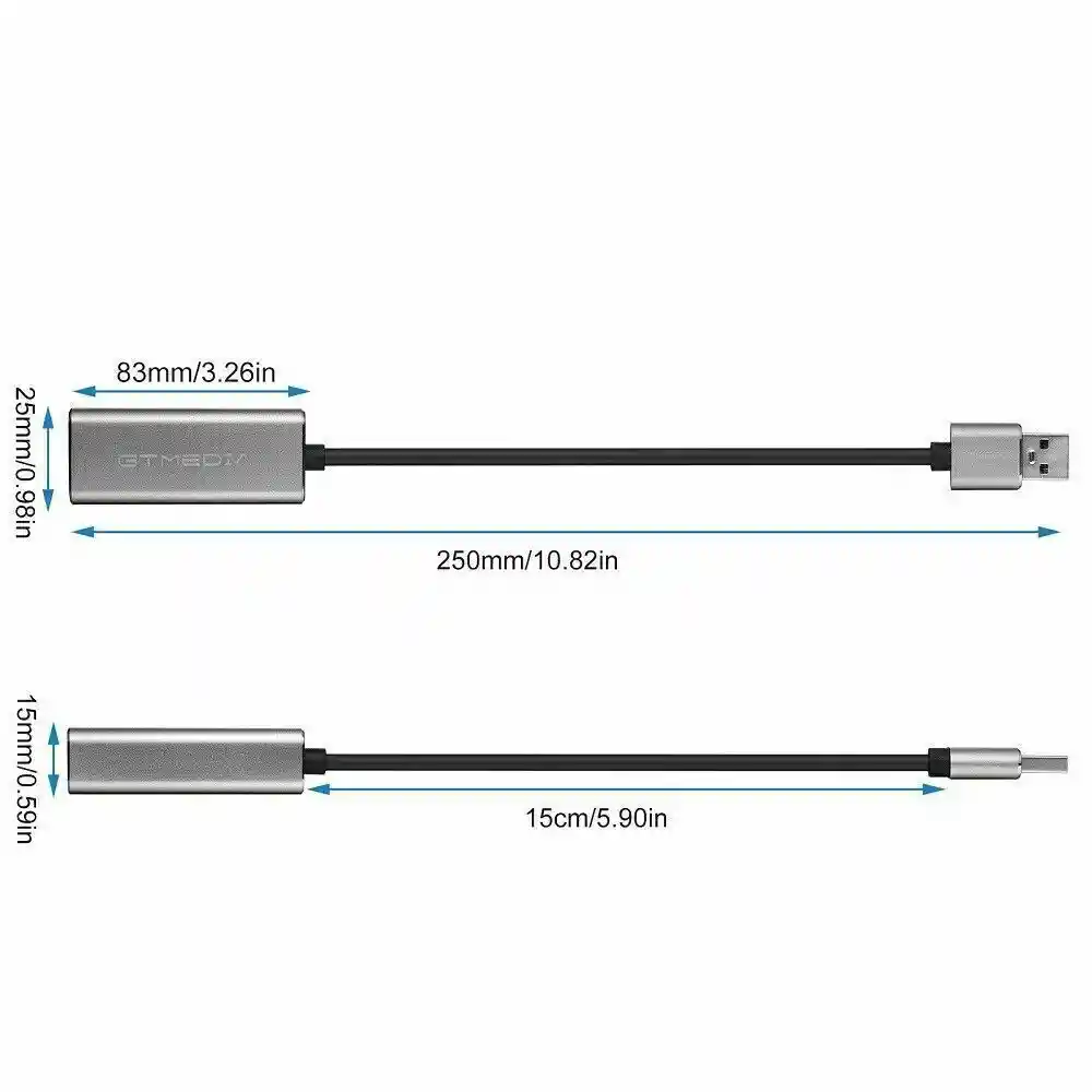 Adaptador Ethernet Usb Rj45 Lan Hub Alta Velocidad