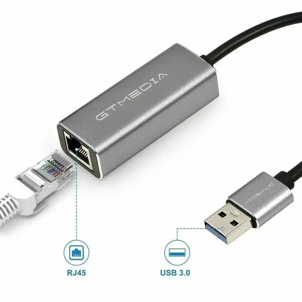 Adaptador Ethernet Usb Rj45 Lan Hub Alta Velocidad
